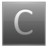 Letter C grey Icon